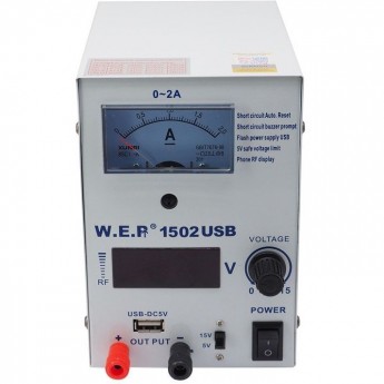 Лабораторный источник питания W.E.P 1502 USBВА 1502-USB