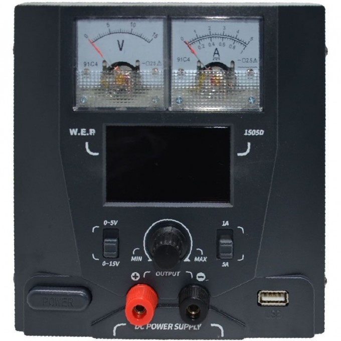 Лабораторный источник питания W.E.P В/5А с USB-интерфейсом 1505D